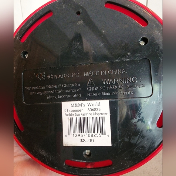 M&M'S Candy Dispenser 3 D Yellow Red Characters 8.75 in Tall - Picture 7 of 8